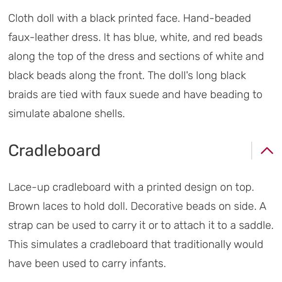 American Girl RETIRED Kaya doll, cradleboard and blanket - Picture 3 of 9